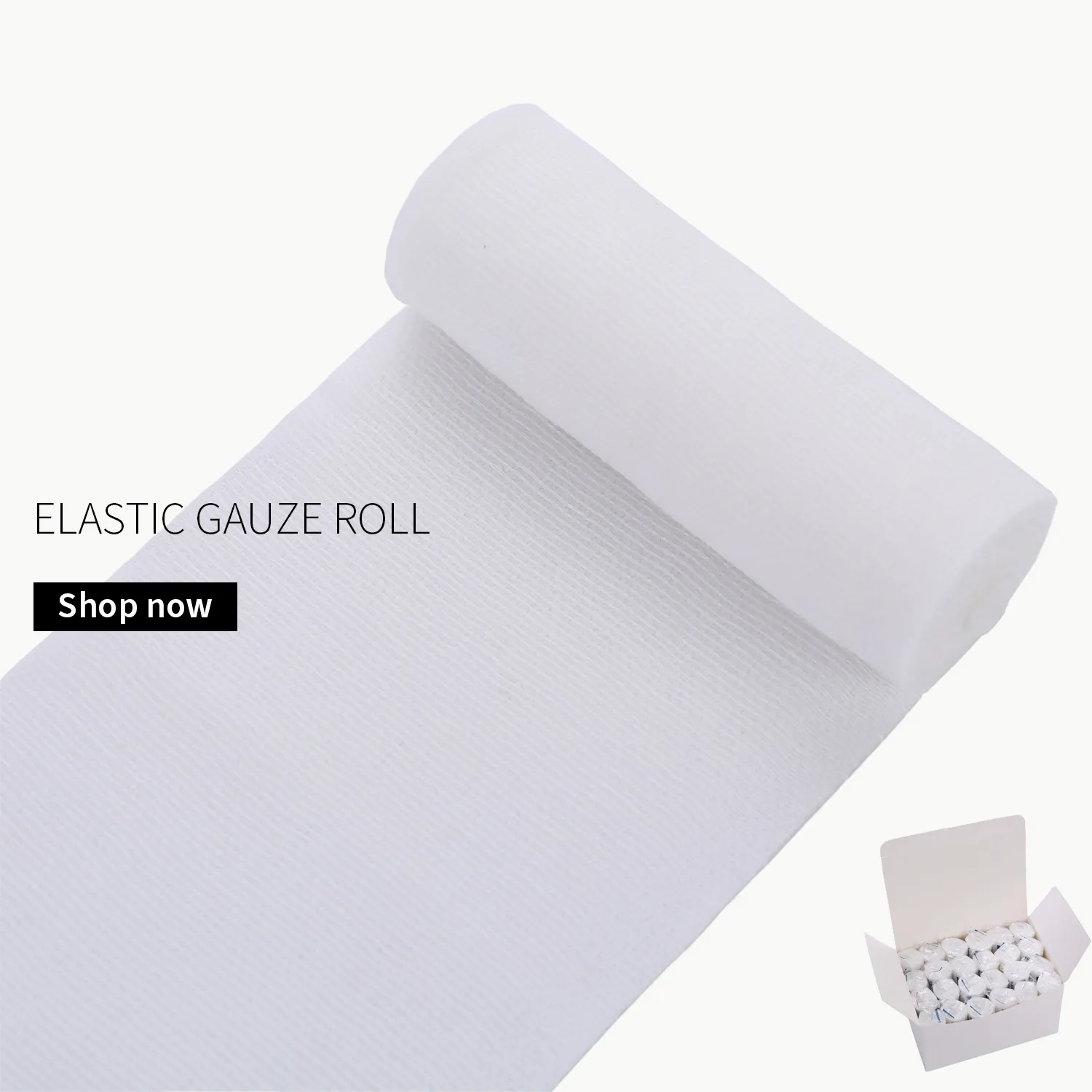 Elastic cotton gauze roll